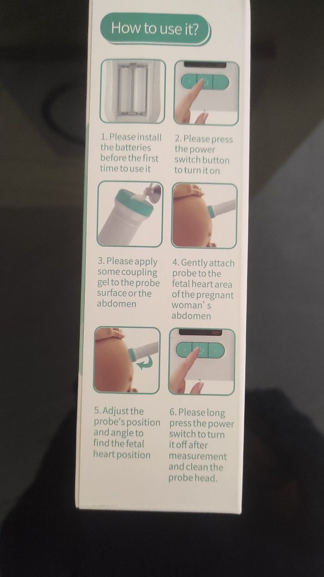 Dopler Fetal em caixa