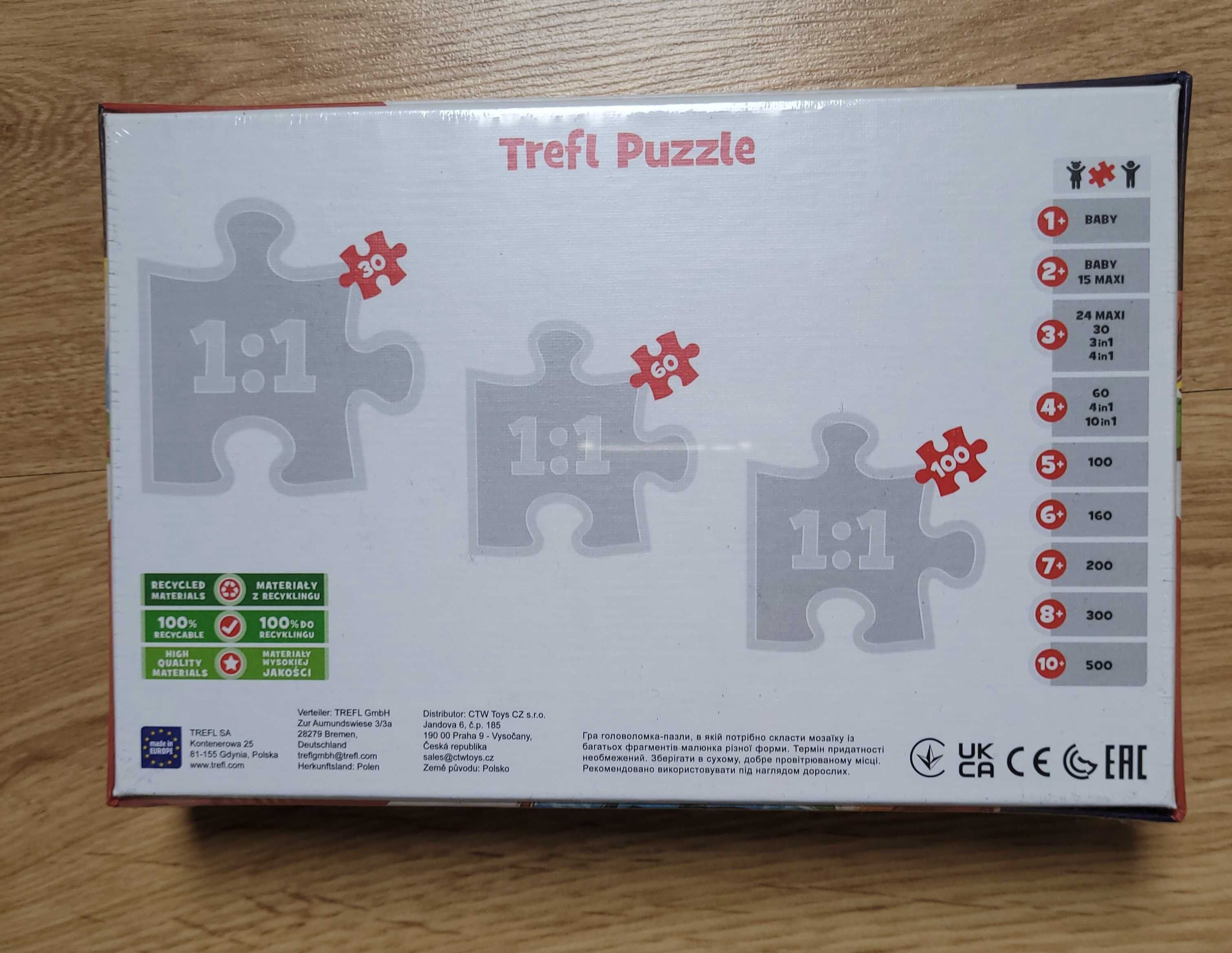 Nowe, zafoliowane puzzle firmy Trefl.