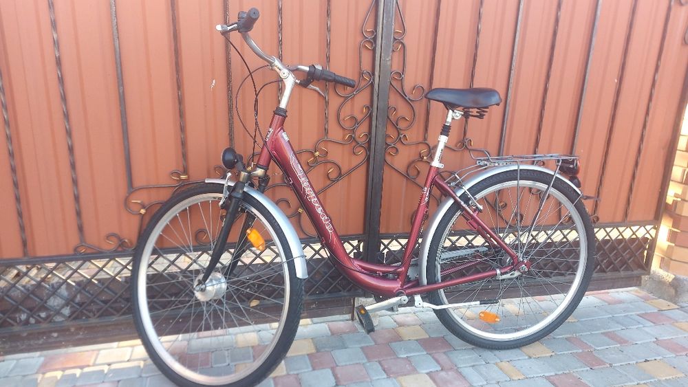 Німецький велосипед Torpedo, 7 передач SRAM, динамо-втулка, нові шини