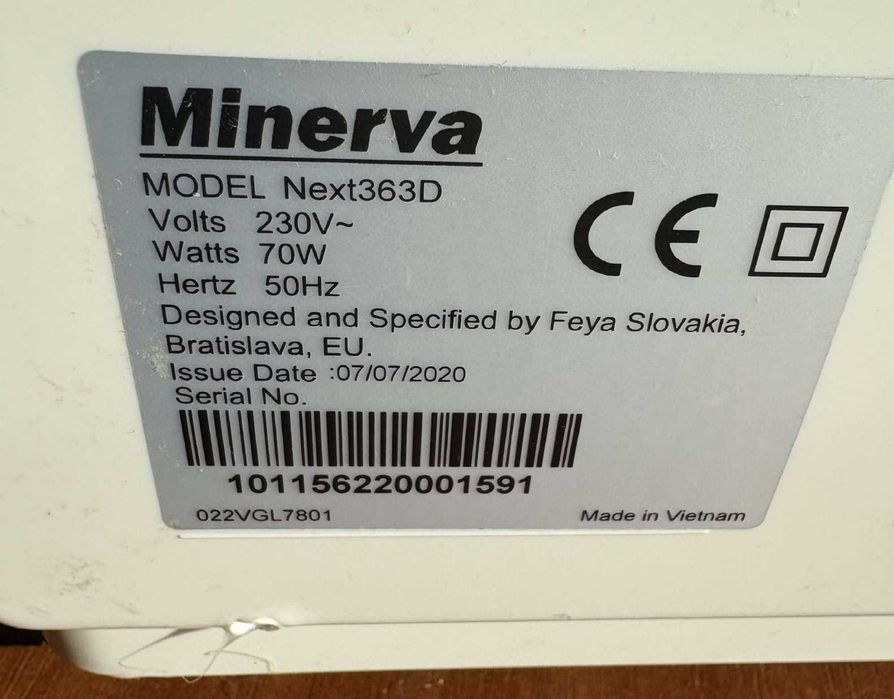Syndyk sprzeda prawo własności maszyny do szycia Minerva Next363d