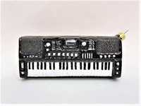 Keyboard 30s25 Zebra Music szklana bombka choinkowa ręcznie malowana