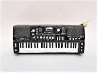 Keyboard 30s25 Zebra Music szklana bombka choinkowa ręcznie malowana