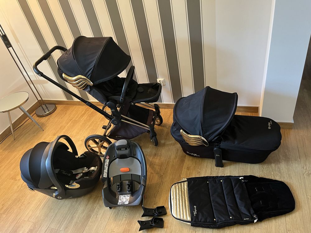 Cybex Priam By jeremy scott złote skrzydla pełny zestaw
