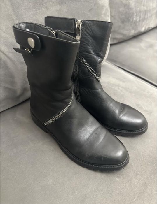 Черевики 36 шкіра чорні djovannia