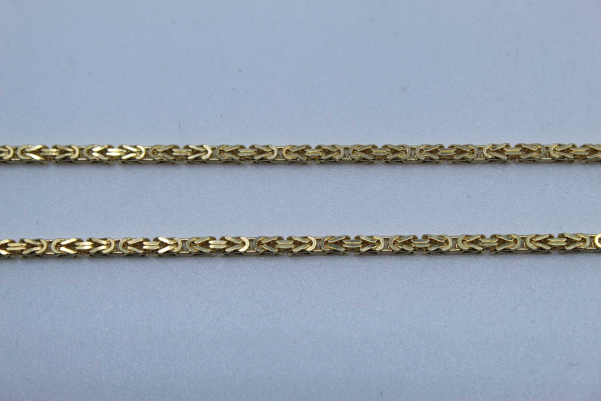 Złoty łańcuszek 585 14K 17,53gram 55cm PEŁNY Splot Królewski Nowe