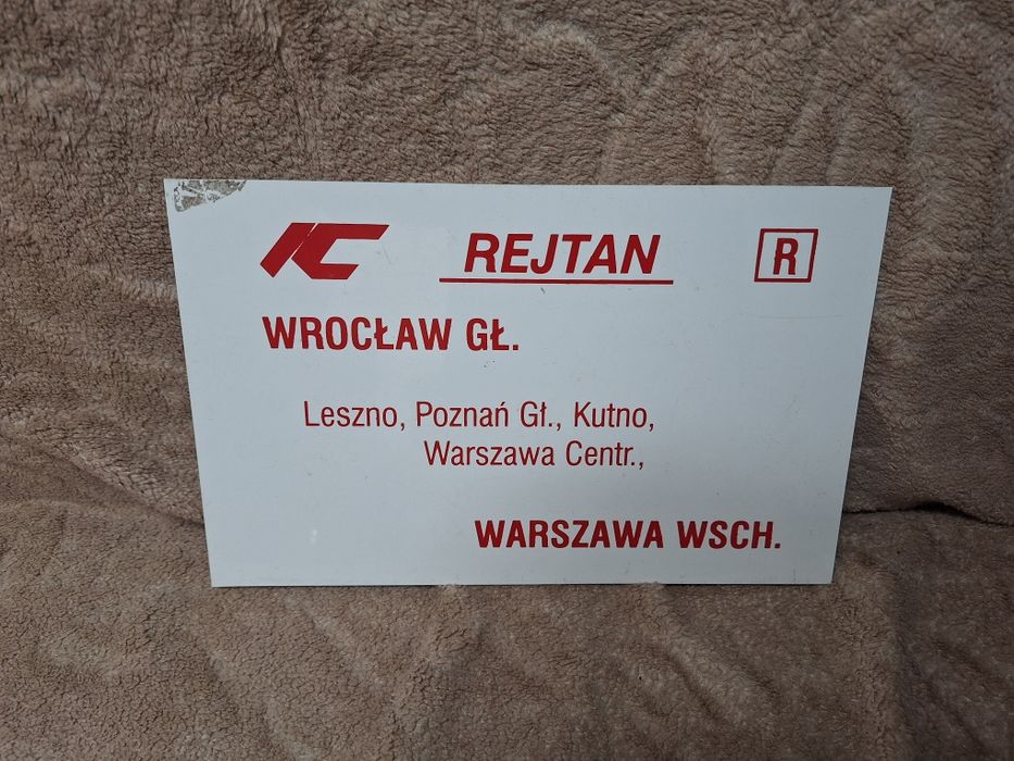 Tablica relacyjna IC Rejtan (Warszawa - Wrocław)