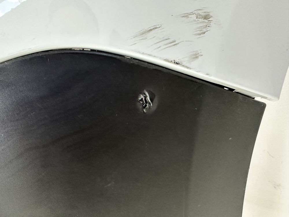 Peugeot Partner IV zderzak przód przedni biały gril atrap ładny