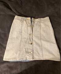 jeansowa spódniczka vintage lata 90 paris hilton jasna