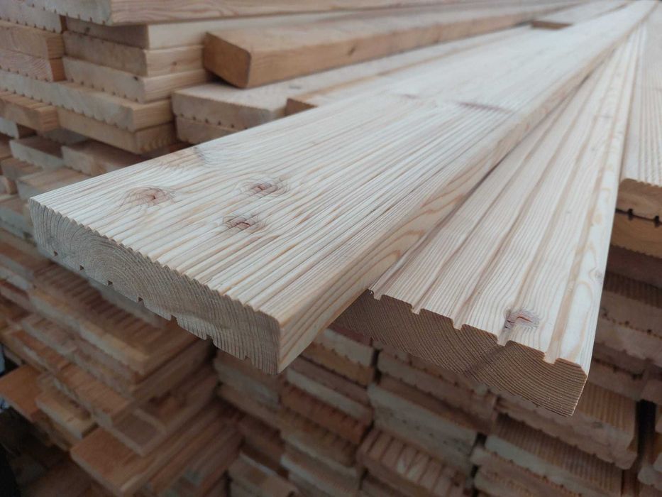 MODRZEW SYBERYJSKI deska tarasowa ryflowana drewno naturalne 3m
