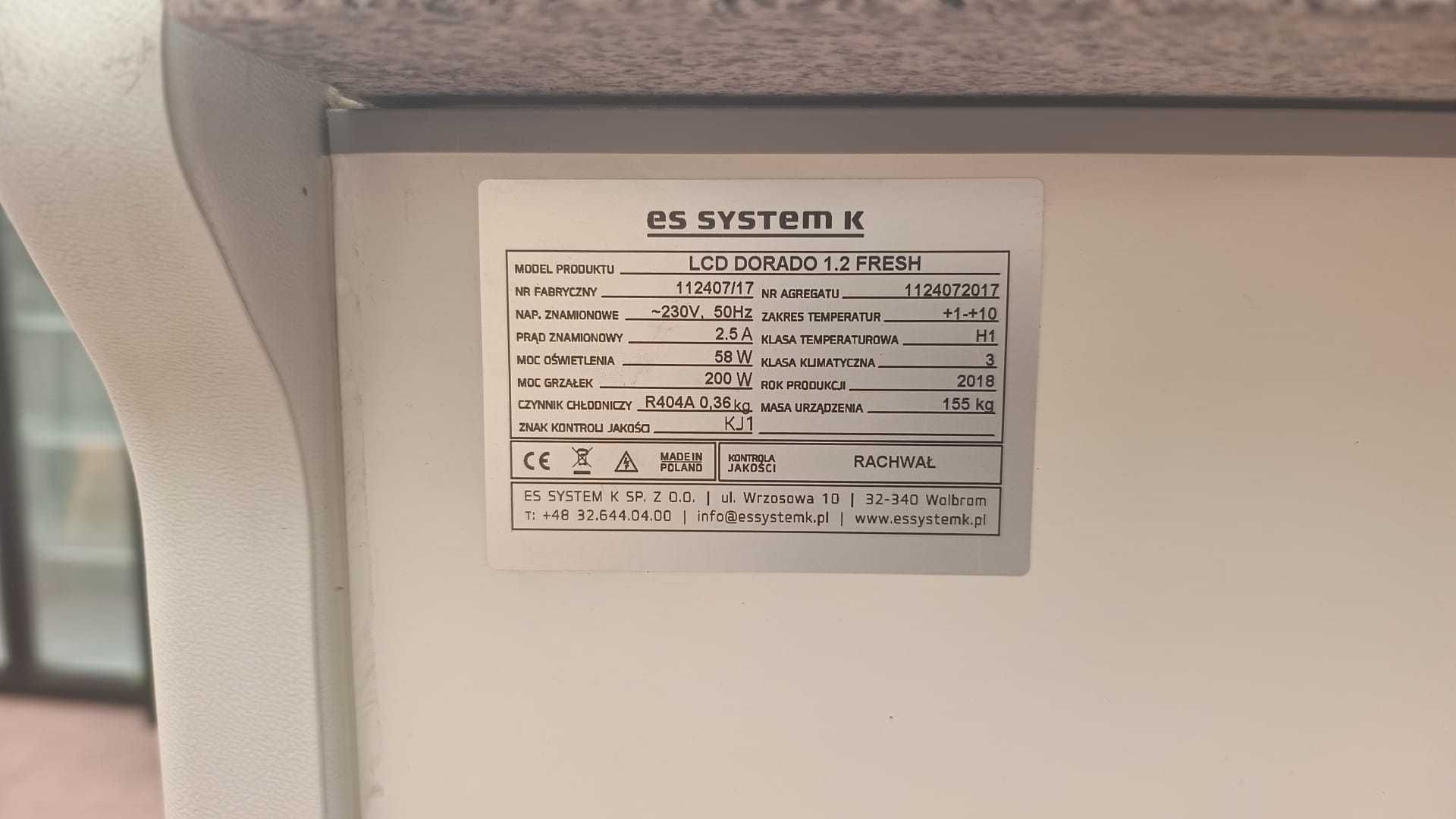 Witryna 120 cm chłodnicza lada chłodnia lodówka sklep bar DOSTAWA