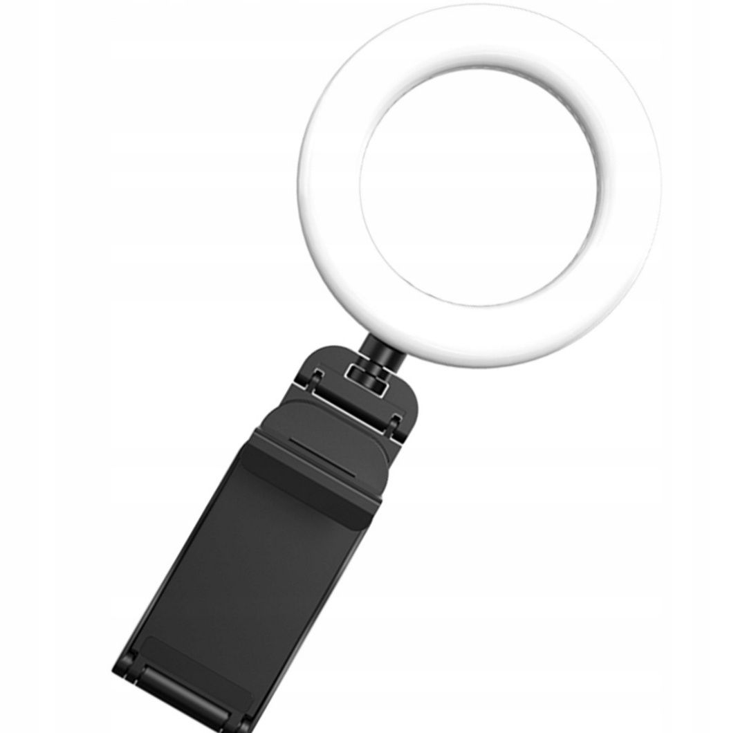 Lampa pierścieniowa LED z klipsem wypełniając