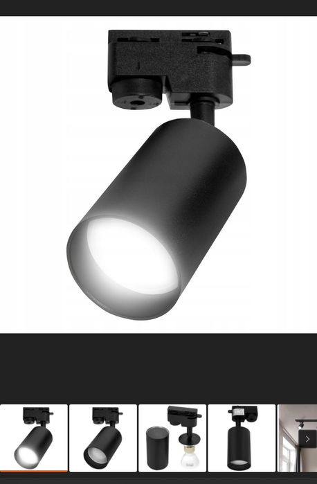 Reflektor szynowy szynoprzewód LED lampa szynowa spot na żarówkę GU10