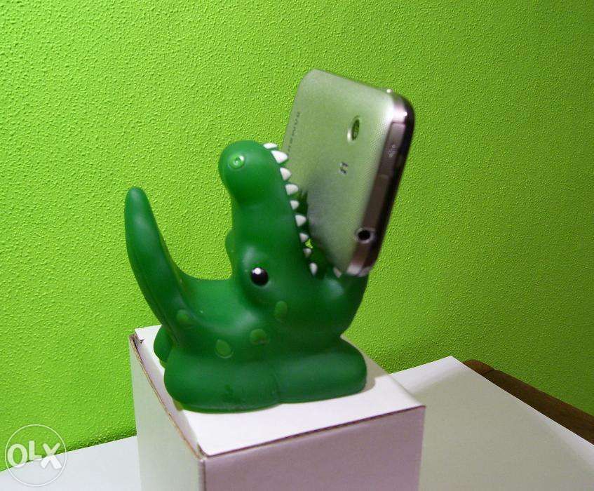 Piękna elektroniczna podstawka krokodyl telefon komórka prezent zabw