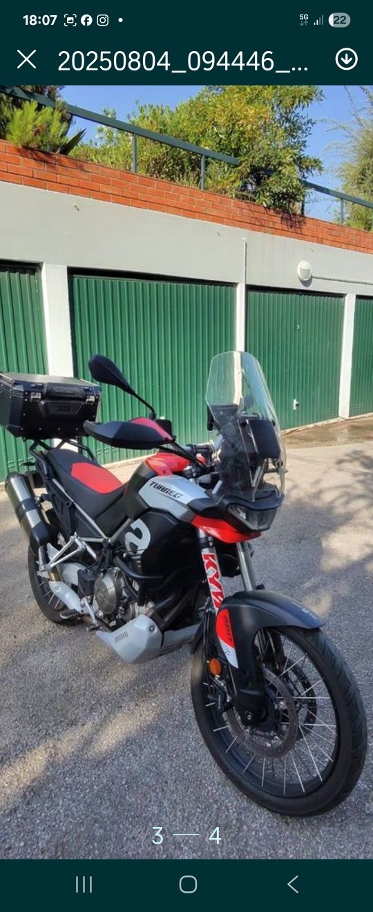 Aprilia toureg 2022 com extras