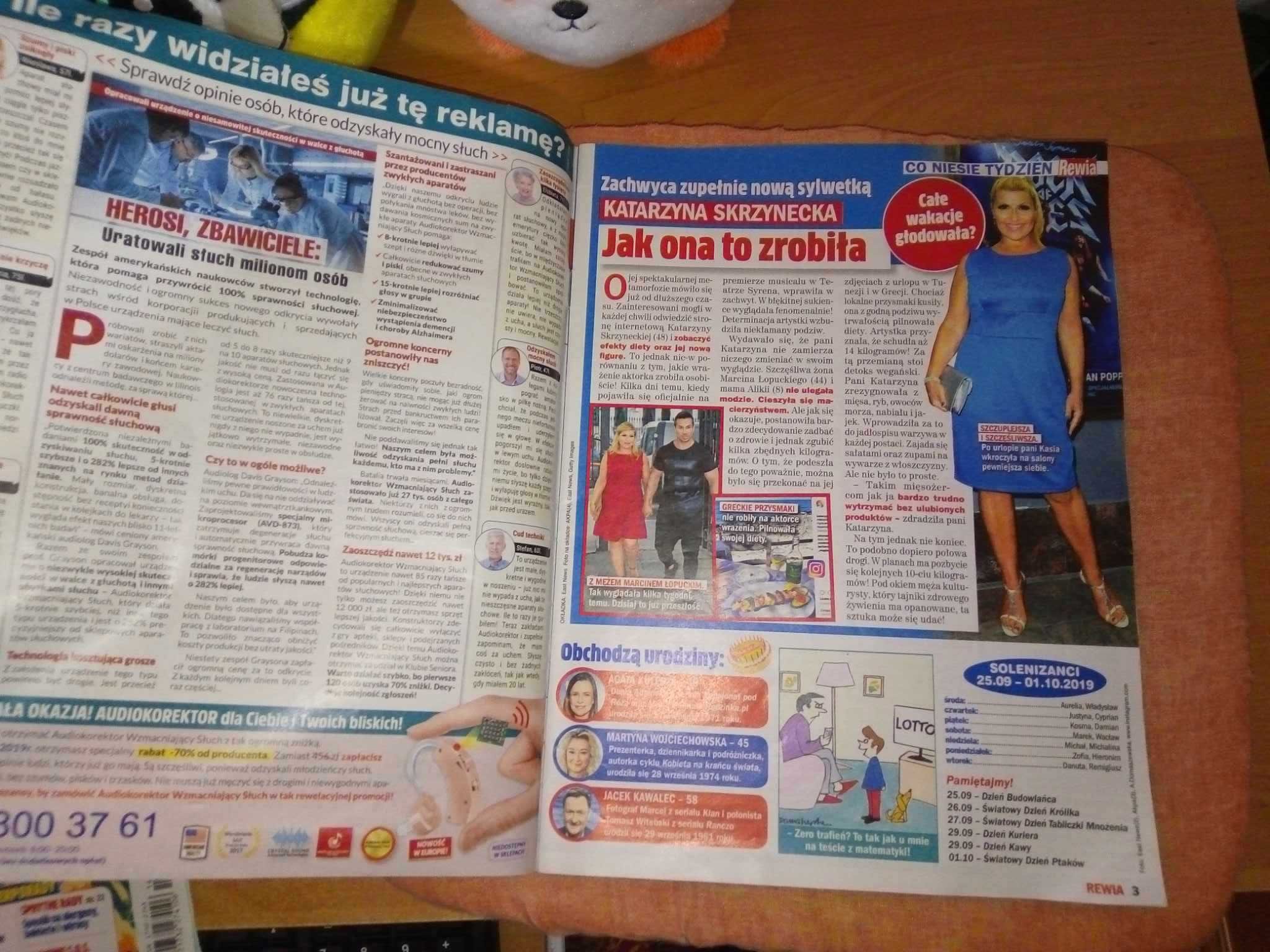 Tygodnik Rewia zbliża do gwiazd nr 39 wrzesień 2019 gazeta