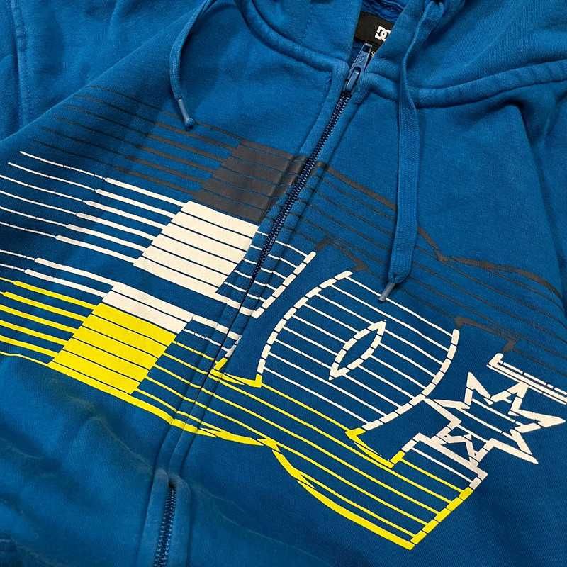 Vintage Bluza DC Shoes Big Logo Zip Up Hoodie Skater Y2K Vintage