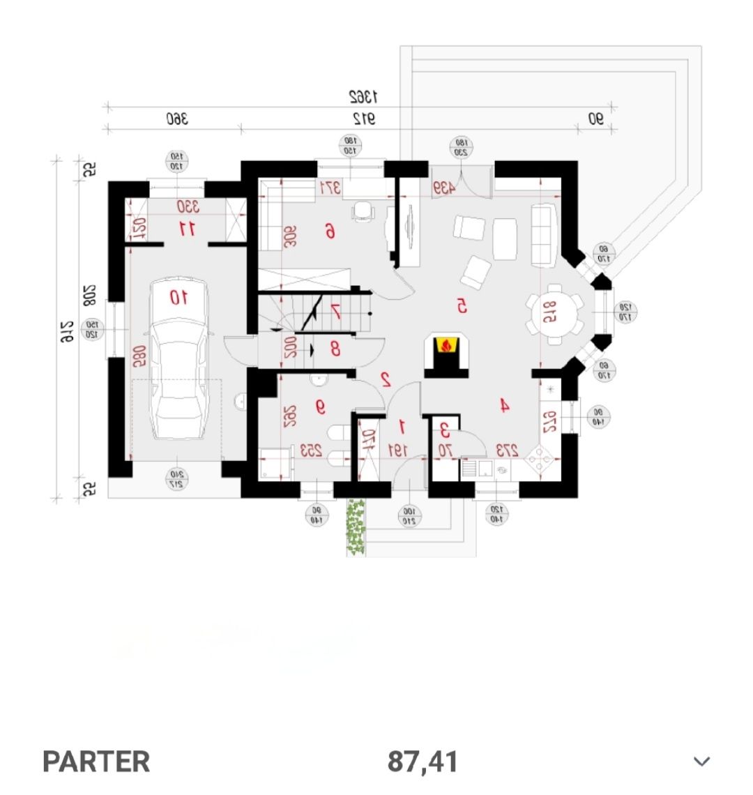 Projekt domu Archon Dom w rododendronach 6 (P)