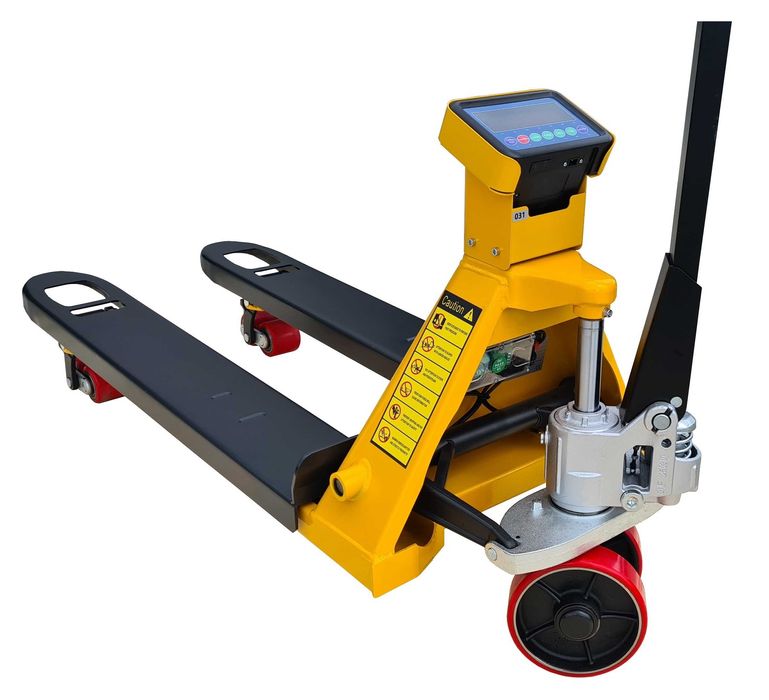 Wózek ręczny paletowy paleciak z wagą mobilna KRAFTMANN 2500kg 115cm