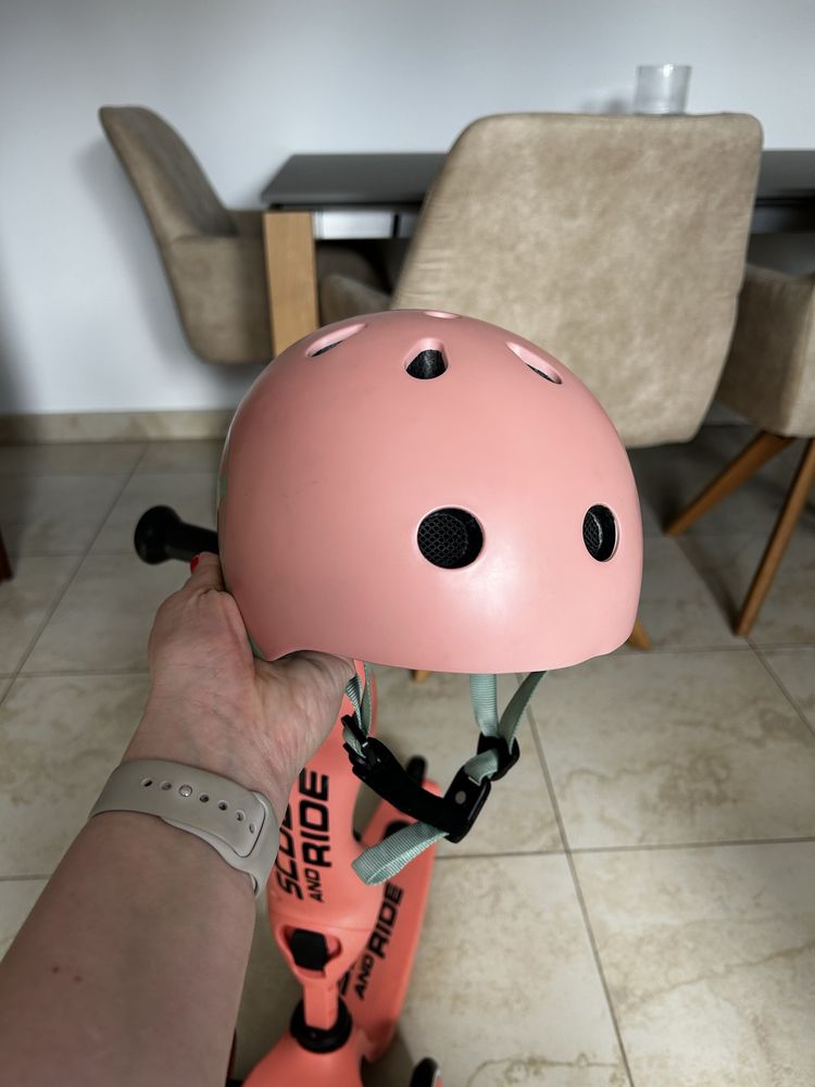 Scoot and ride High wigh hulajnoga i jedzik  2W1 + KASK / PEACH
