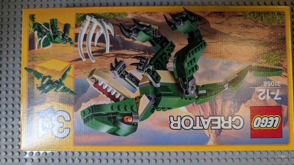 LEGO CREATOR Potężne Dinozaury 3w1 Klocki Duży Zestaw 31058