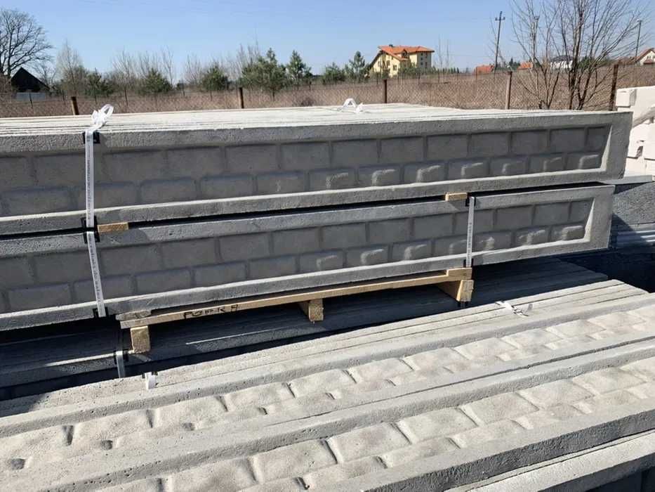 Podmurówka betonowa 5x25x246cm / 5x25x251cm PRODUCENT wzory