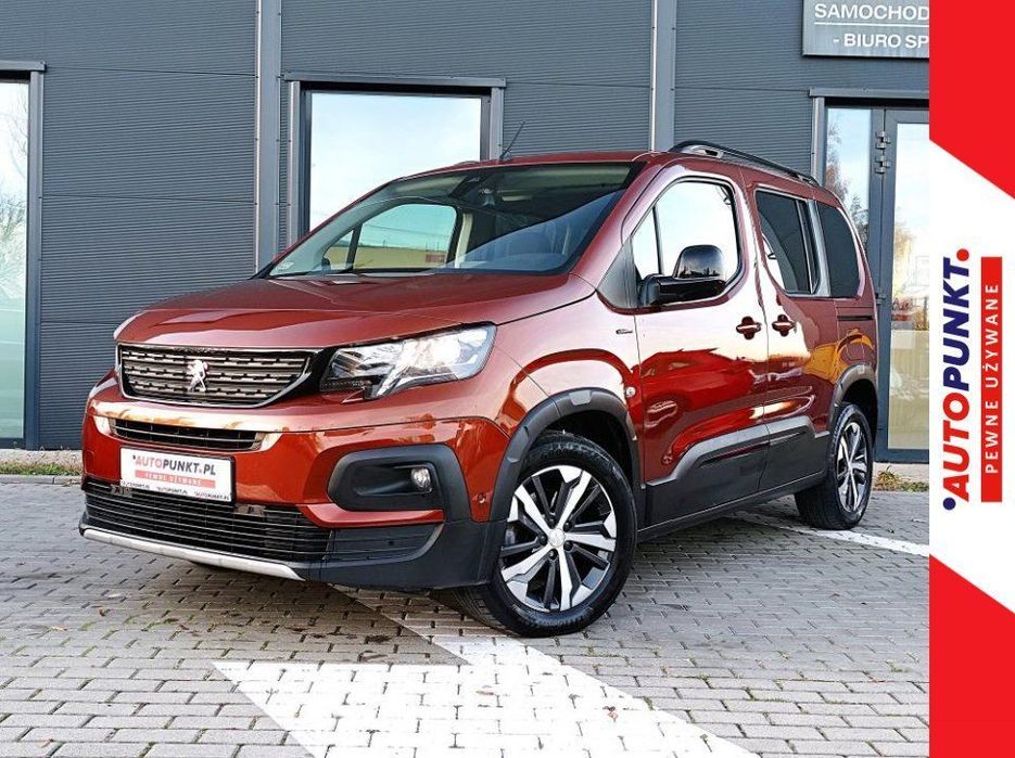 Peugeot Rifter GT Line 1.5 131KM AT *, 2020r. SalonPL * BLIS * ACC * Kam360 * Podgrz