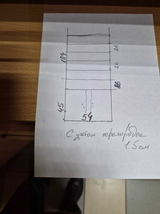 Модульний стелаж з ламінованого ДСП під колір дуба офісно-домашній
