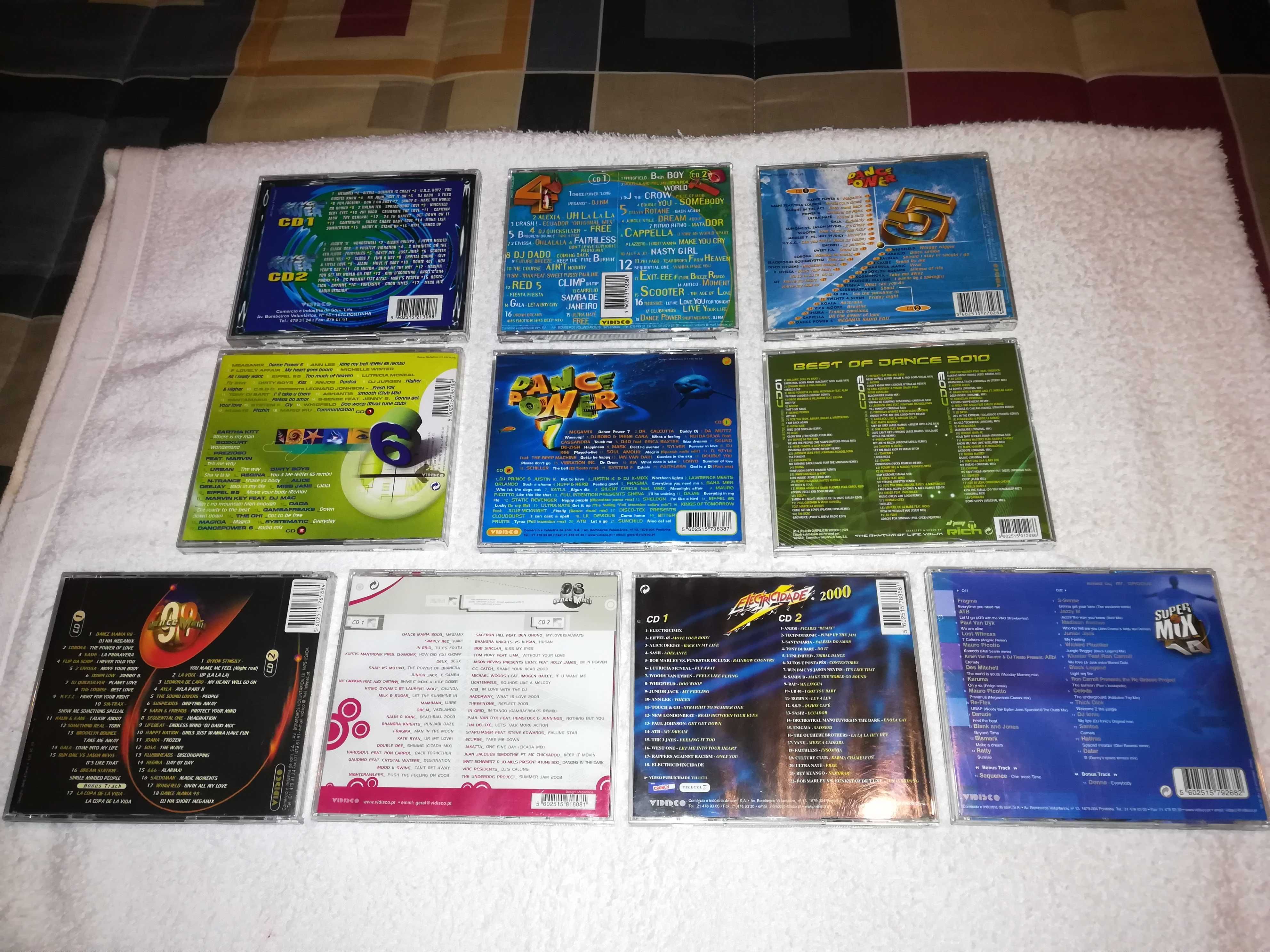 dance power, mania, electricidade, supermix (música discoteca) 2 cds