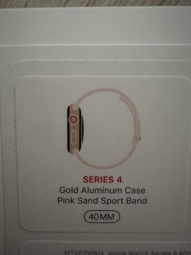 Pudelko po iwatch 4 40 mm gold