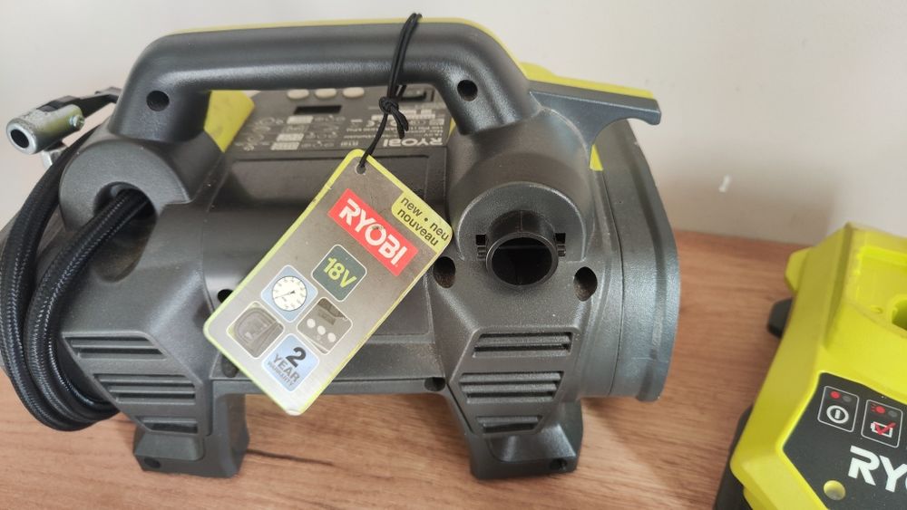 Kompresor sprężarka pompka Ryobi ONE+ 18Vakumulator ładowarka
