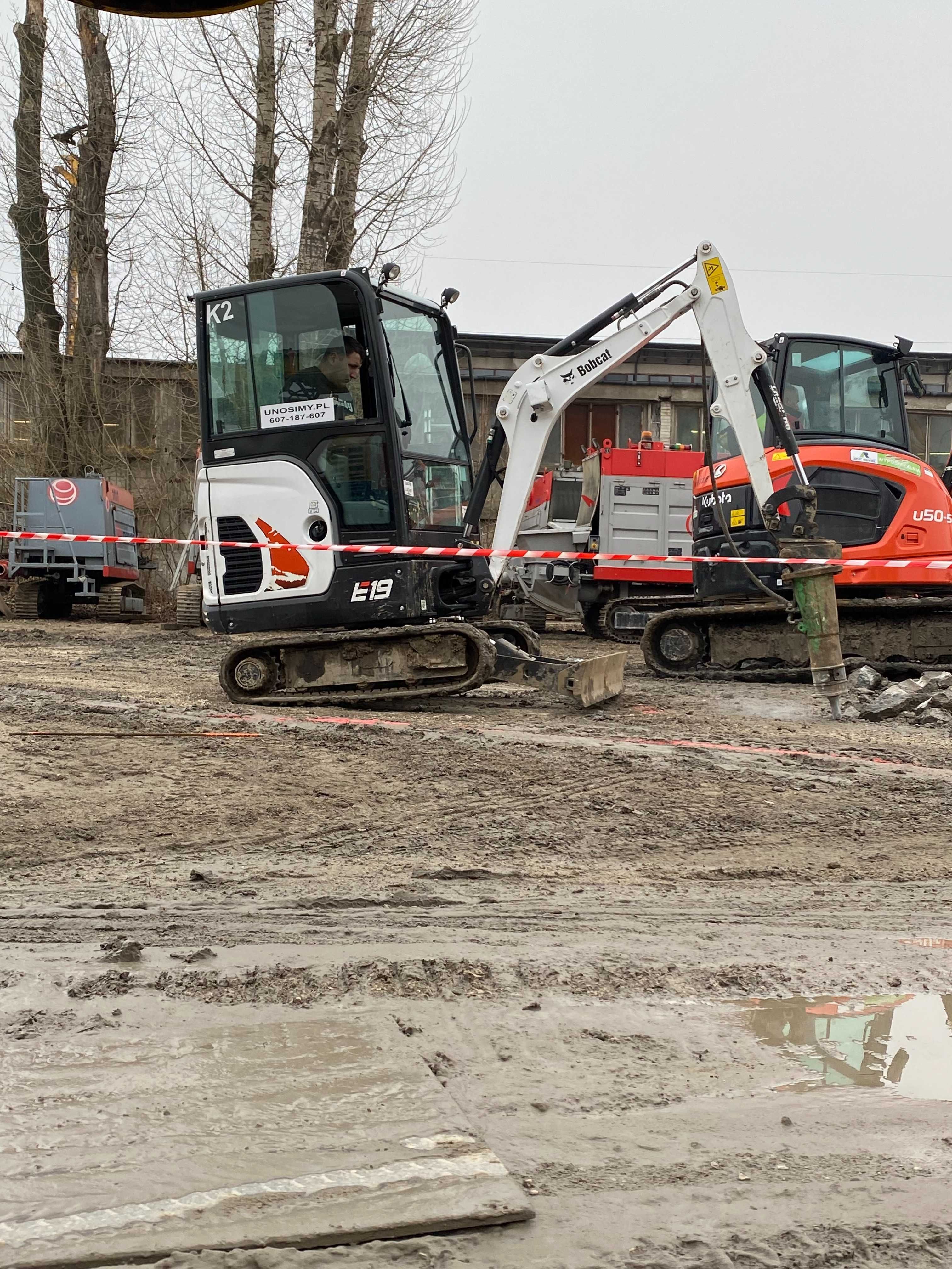 Usługi minikoparką - minikoparka na wynajem - konkurencyjne ceny