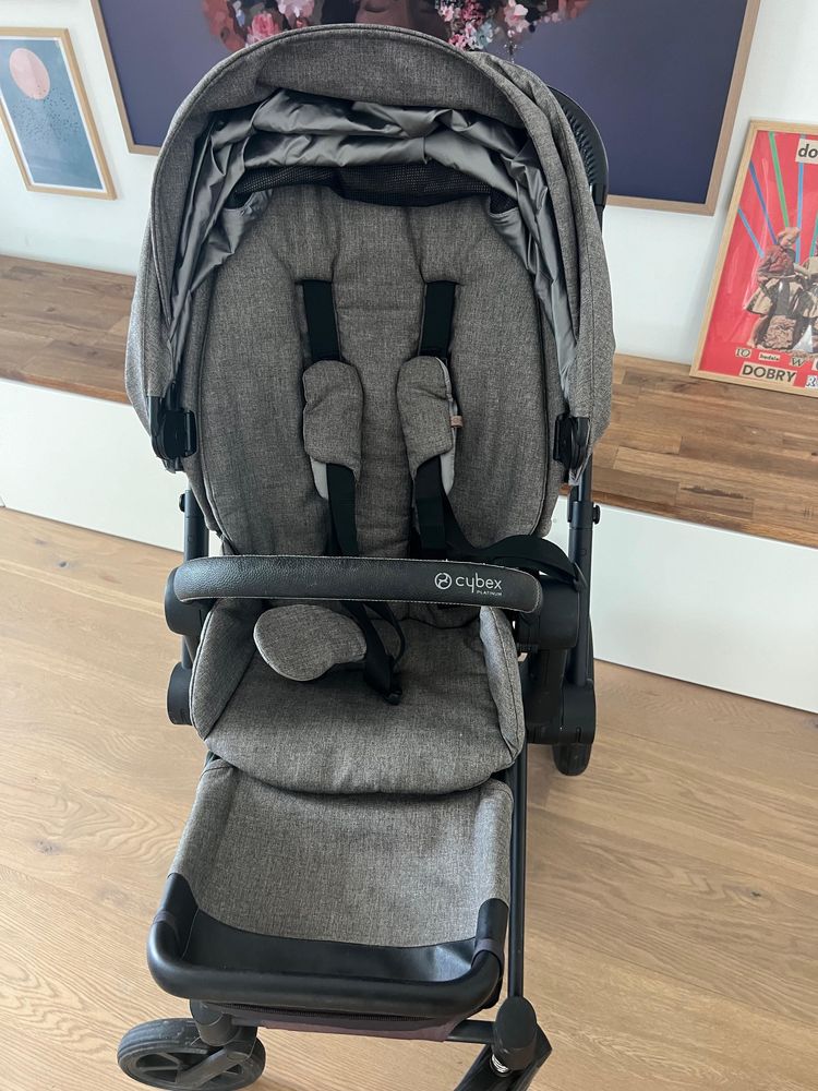 Wózek 2w1 Cybex Priam 2.0 PLUS Manhattan Grey. Gondola + spacerówka