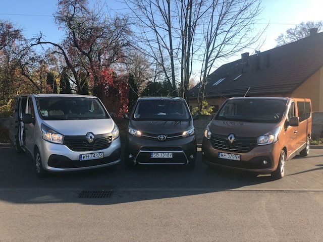 Wynajem aut Wypożyczalnia aut busy 9 osobowe KAT B