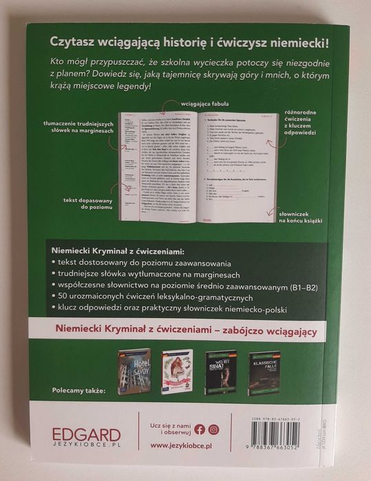 Die Klassenfahrt Niemiecki kryminał z ćwiczeniami