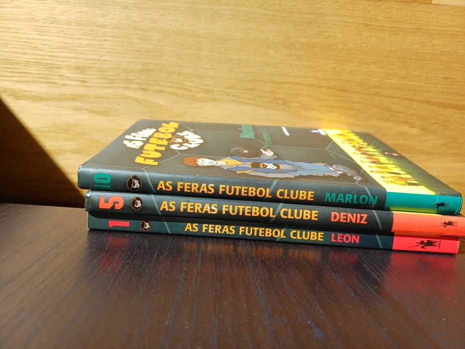 Livros da Coleção As feras Futebol Clube - números 1, 5 e 10