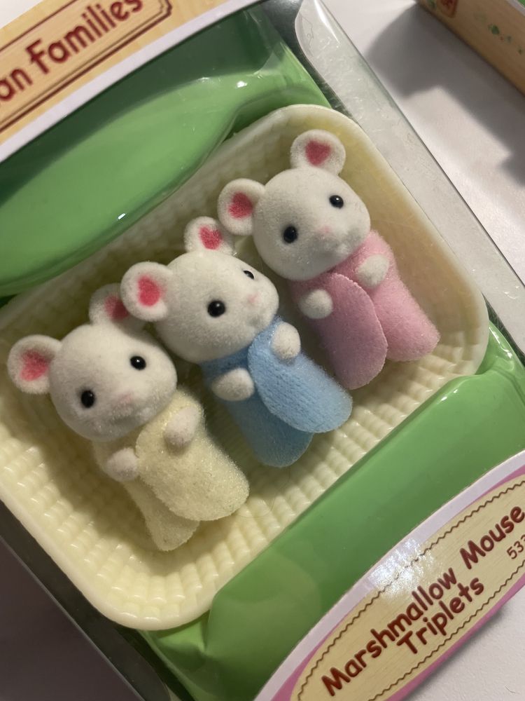 Mini myszki w kołysce sylvanian families