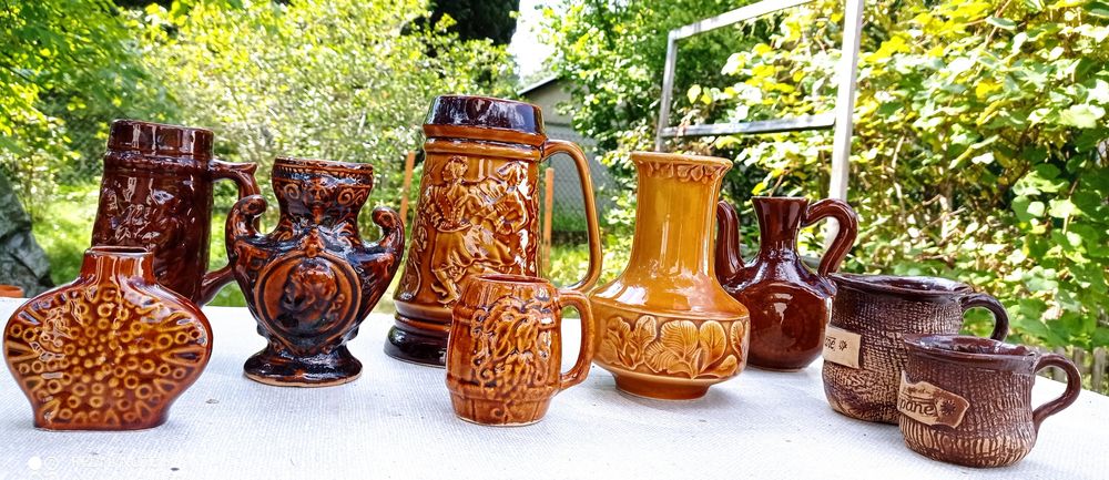 Dzbanek wazon amfora kufel Tułowice Mirostowice Pruszków PRL Irys porc