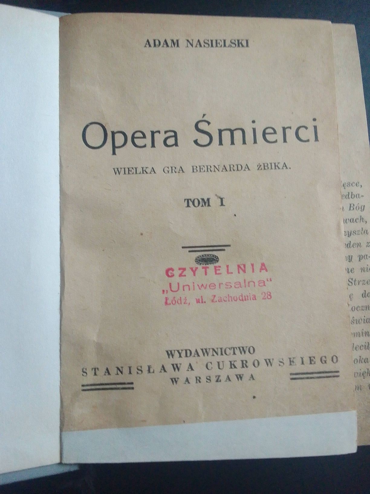Opera śmierci, tom 1 i 2, Adam Nasielski