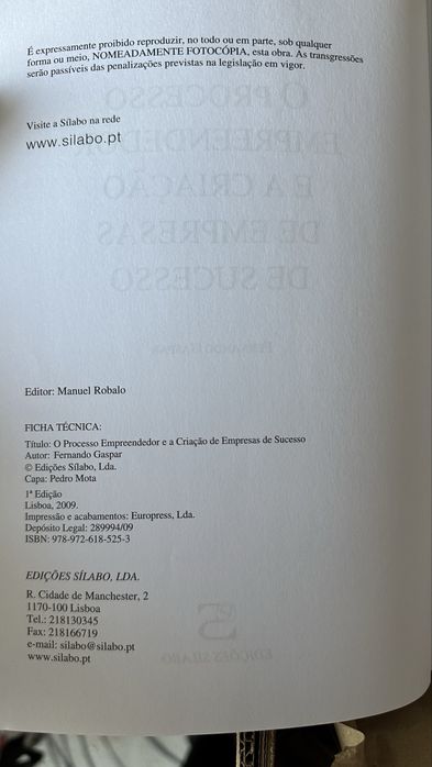 Livro ‘O Processo Empreendedor e a criação de Empresas de Sucesso’