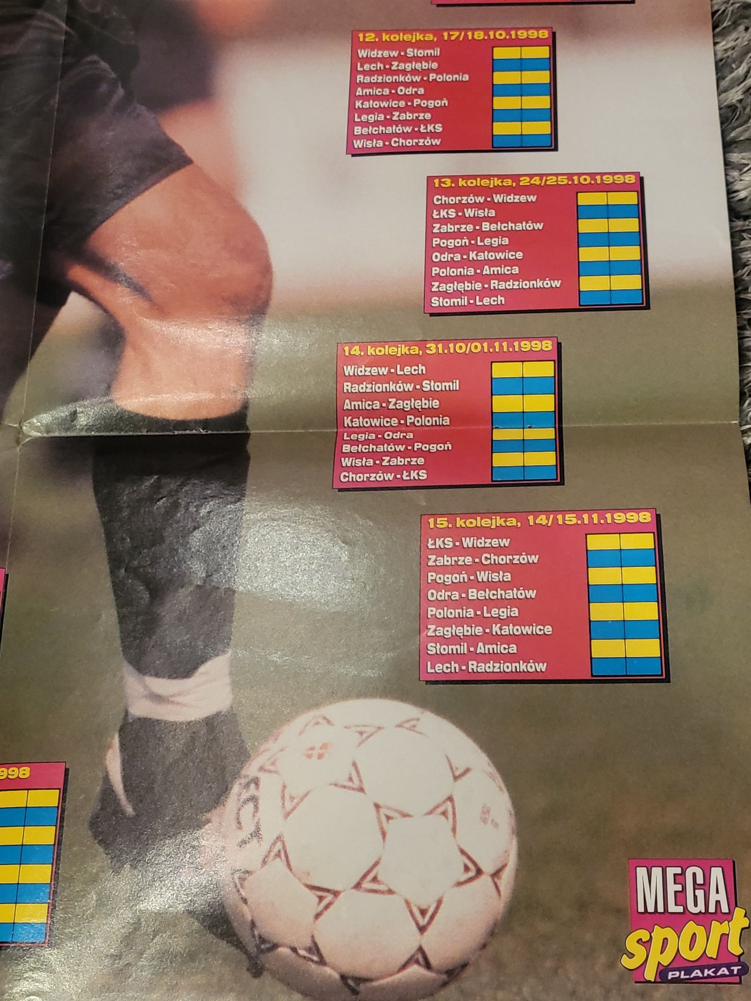 Duży plakat Ekstra klasa 98 , Patrick Kluivert  - Mega Sport .