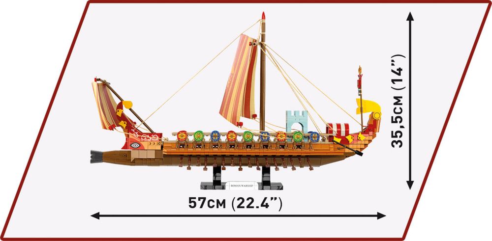 IMPERIUM ROMANUM klocki cobi 20071 Roman Warship