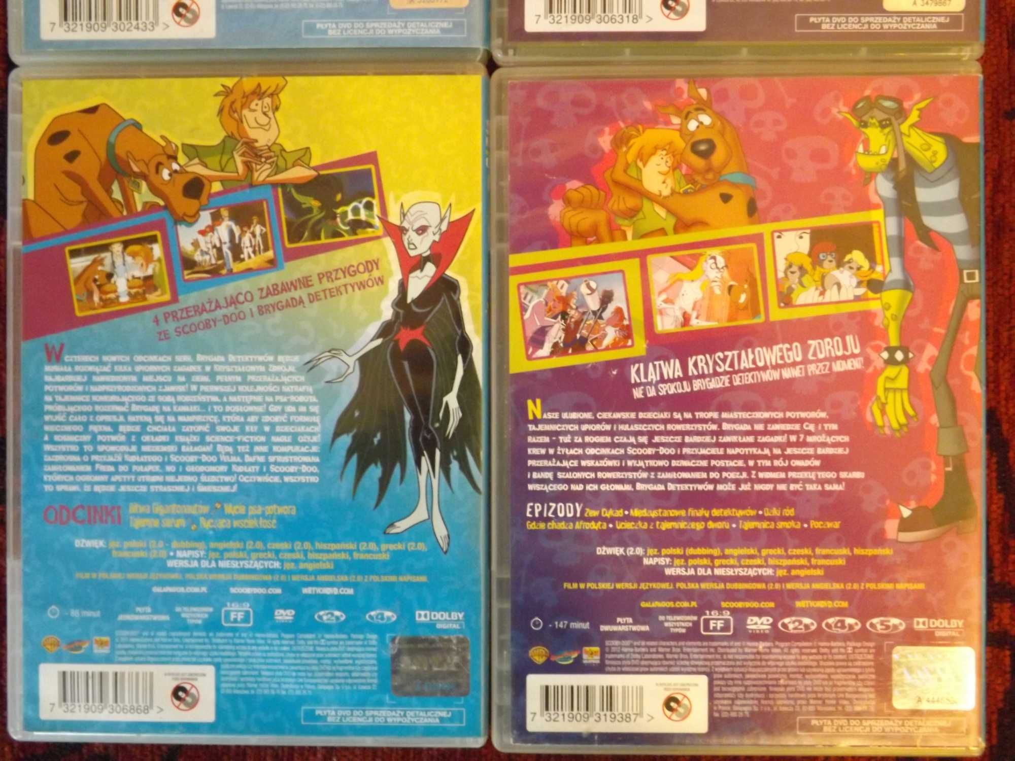 Scooby Doo 1,2,3,4 Brygada detektywów film bajka  dvd