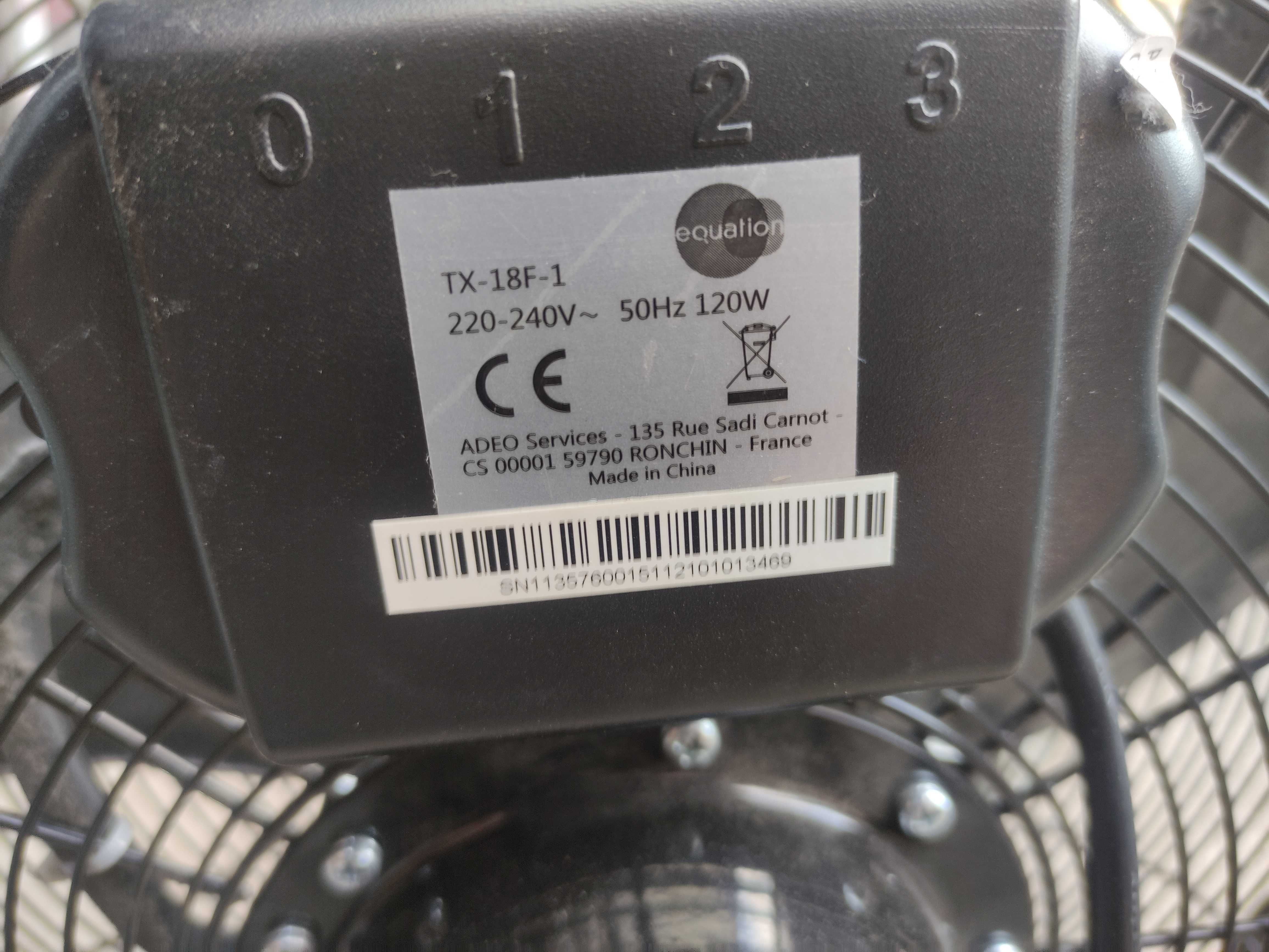 Wentylator WENTYLATOR EQUATION TX-18F-1 do garażu na siłownie itp 120w
