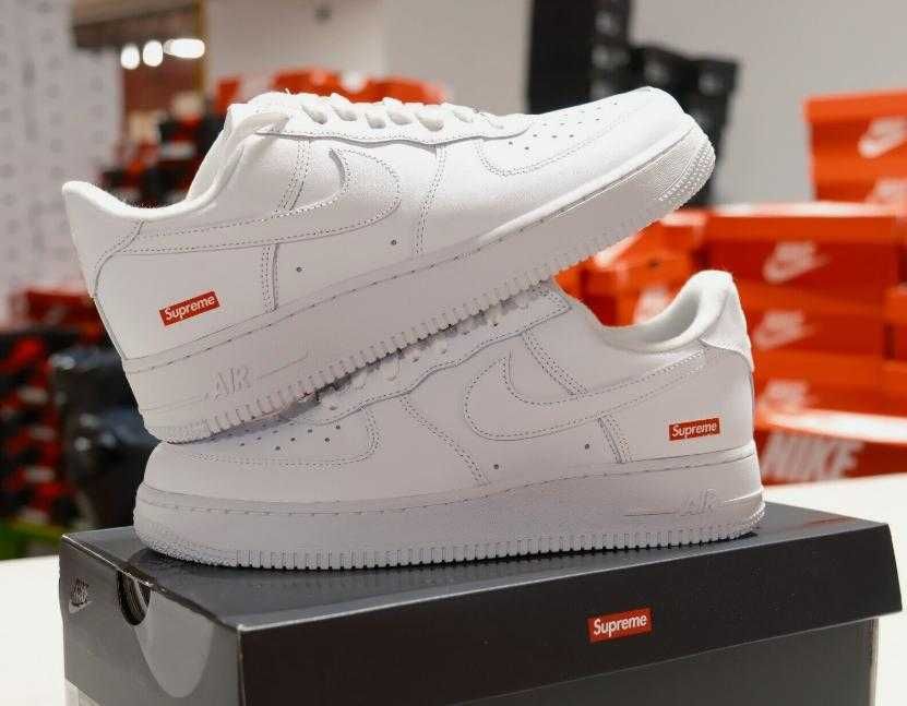 Nike Air Force 1 Low Supreme Białe 38