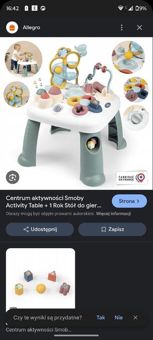 LITTLE SMOBY stolik interaktywny edukacyjny