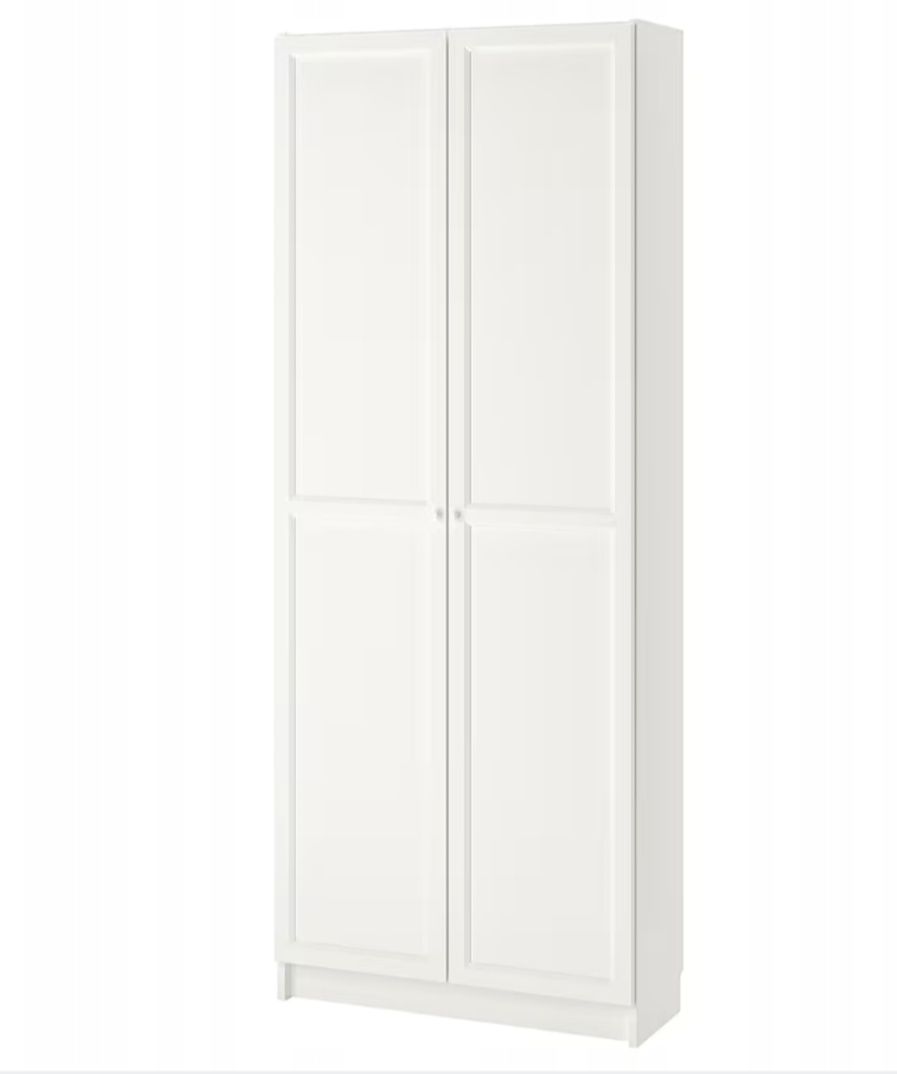 IKEA BILLY / OXBERG Regał z drzwiami, biały, 80x30x202 cm