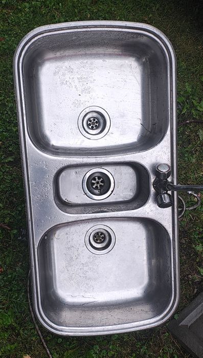 Zlewozmywak trzy komorowy 100x50