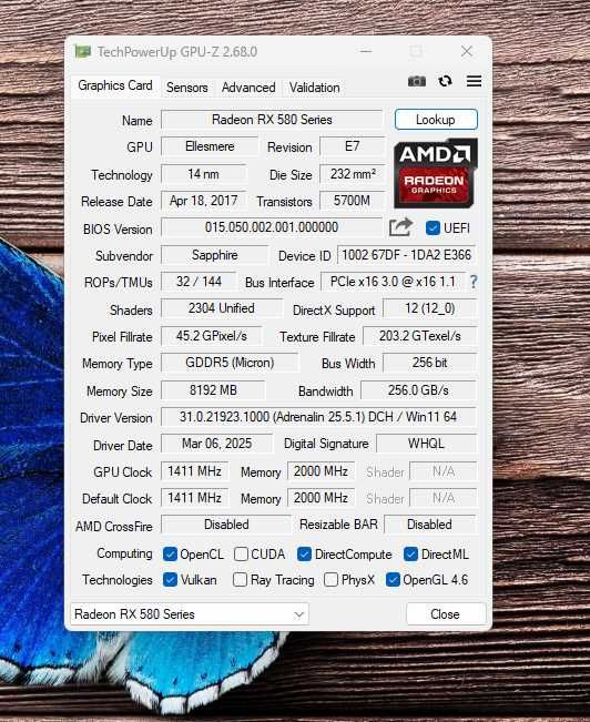 Sapphire Nitro + Radeon RX 580 8GB GDDR5