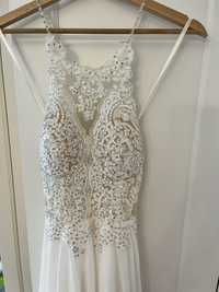 Piekna suknia ślubna w rozmiarze XS