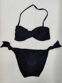 Strój kąpielowy dwuczęściowy czarny bikini 34 XS ST0196 LA REDOUTE